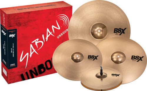 SET SABIAN B8X INCLUYE HIHAT 14" -CRASHES 16" Y 18"- RIDE 20"