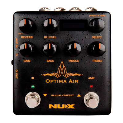 Pedal Simulador De Guitarra Acústica Verdugo Series Optima Air Nux Nai-5