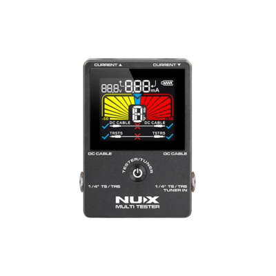 Pedal Multitester Probador De Cables De Audio/Alimentacion, Mas Afinador, 4 En 1 Nux Nmt-1