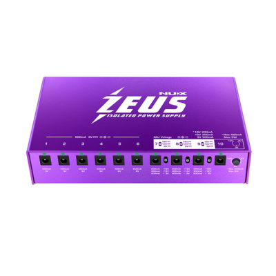 Fuente De Alimentacion Multiple Para 10 Pedales Nux Zeus Nip-Z10
