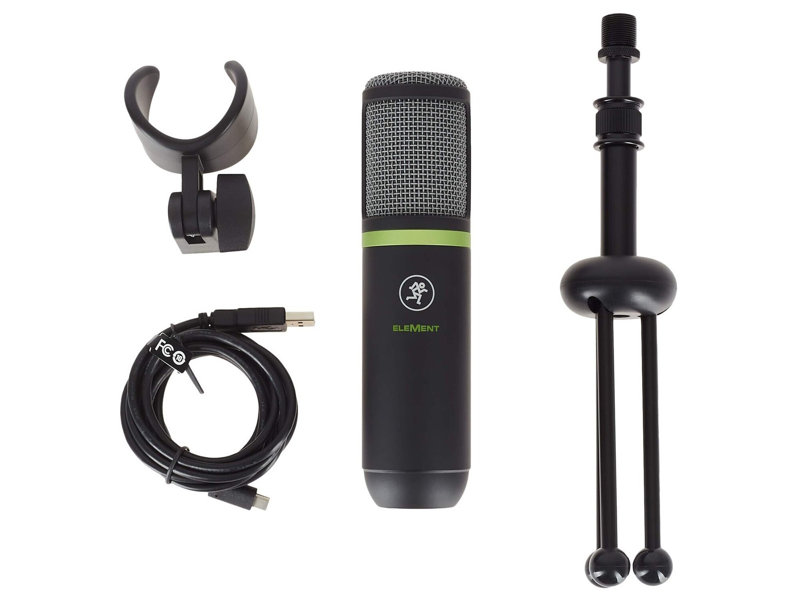Micrófono Condensador Usb Mackie Em-Usb + Soporte + Cable 2052074-00SE