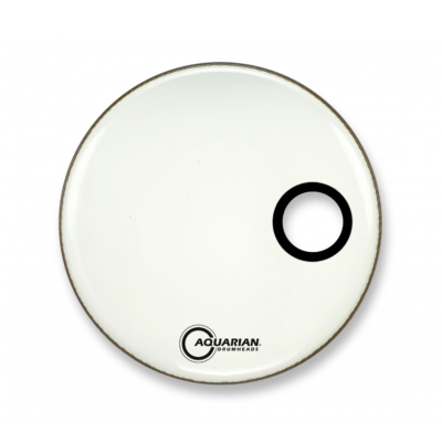 Parche 22" Bombo Aquarian Smptcc22W Ported Front White