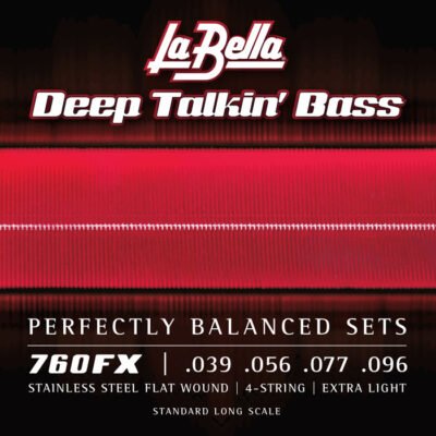 Encordado La Bella De Bajo Deep Talkin Bass Flat 039/096 Extra Light 760Fx