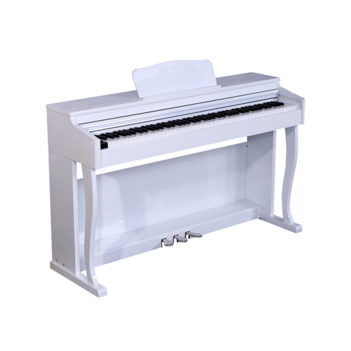 Piano 88 Teclas Accion Martillo Sensitivas Con Mueble BLANTH BL8808 POLISHED WHITE