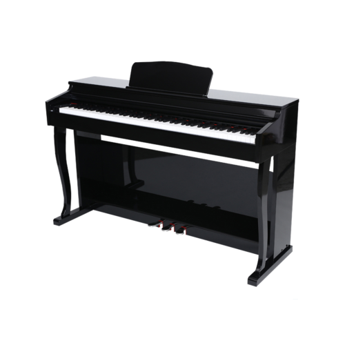 Piano 88 Teclas Accion Martillo Sensitivas Con Mueble BLANTH BL8808 POLISHED BLACK