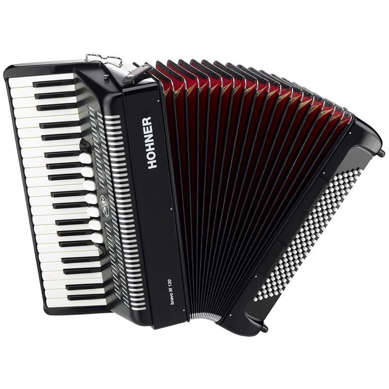 Hohner Acordeon 120B.Bravo Negro A16822