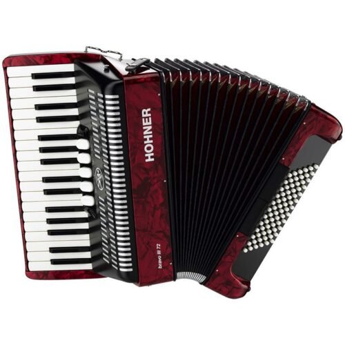 HOHNER ACORDEON 72B.BRAVO III ROJO