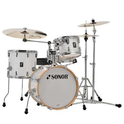 Bateria Sonor Aq2 "Safari" Maple-16"X15"-10"X7"- 13"X12"-Red.Madera 13"X6"-Color White Pearl Aq2Safariwhp