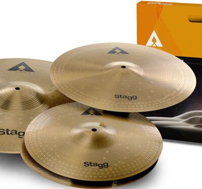 Set De Platillos Stagg + Hi Hat 14" + Crash 16" + Crash Ride 20" Axkset