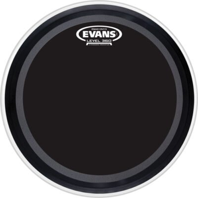 Parche Evans 20" Onyx Arenado Color Negro Para Bombo Bd20Emadonx