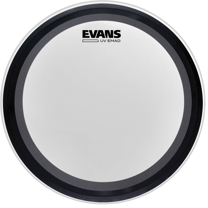 PARCHE EVANS 22" EMAD UV ARENADO CAPA SIMPLE PARA BOMBO