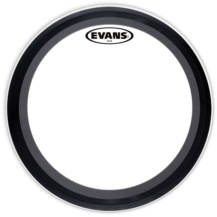 PARCHE EVANS 22" EMAD CAPA SIMPLE PARA BOMBO