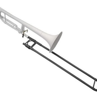 Trombón C/ Transpositor Plástic Blanco Bb Parquer Ptt-200W Ptt-200W