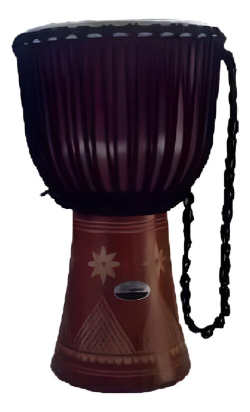 Djembe Africano 12 X 23 Parche Piel Tallado A Mano
