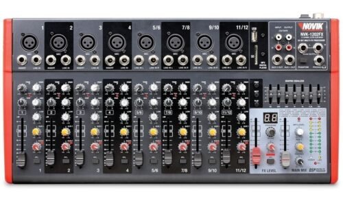 Consola Sonido Mixer Novik Nvk-1202fx 12ch 99 Fx Phantom 48v