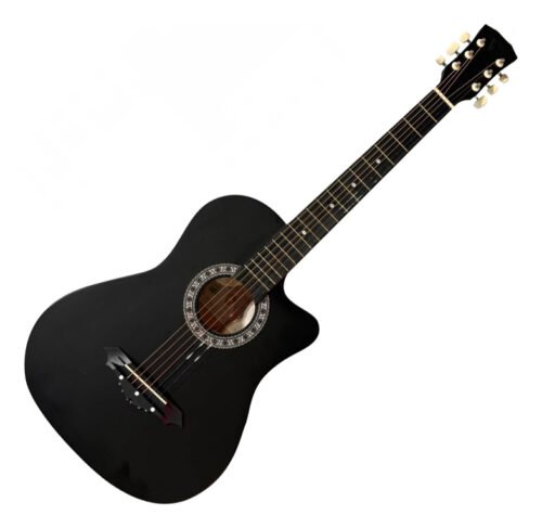 Guitarra Folk Acustica Wotan Con Cuerdas De Metal Y Funda