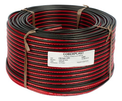 Cable Para Bafle Rojo/negro 2x2.5mm Artekit Cb2x2.5rnb X300m