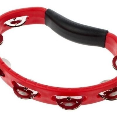 Meinl Htr Pandereta Aro Media Luna Abs Rojo Jingles De Acero Htr