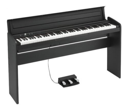 Piano Digital Korg Lp-180 Con Mueble Pedales Negro