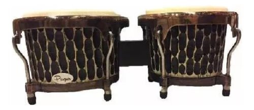 Bongo Parquer Fantasy 7 Y 8,5 Madera Oscura Mate Escarbada