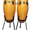 Par De Congas Wotan Percusion 10 Y 11 Pulgadas Con Soporte