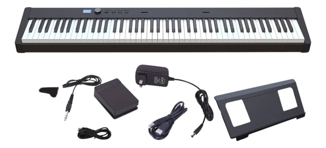 PIANO DIGITAL 88 TECLAS SENSITIVO HAMMER ACTION PARQUER PH88Q