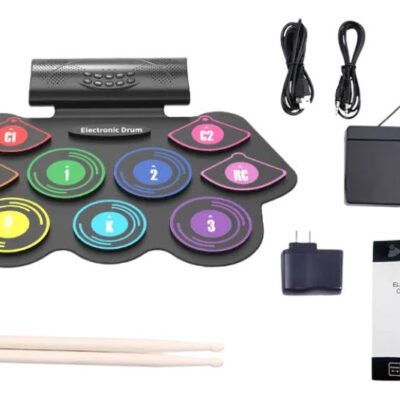 Octapad Enrollable Kit Completo Pedal Palillos Silicona Md862Mc