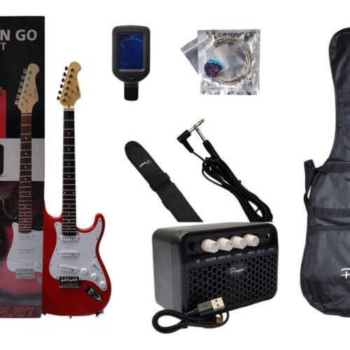 Combo Guitarra Electrica Parquer Strato Roja Amplificador 5w COMBOST100RD