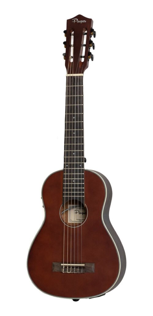 Guitalele Electroacustico Parquer Nylon Marron Oscuro