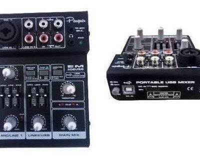 Consola Mixer Portatil Recargable 3 Ch Parquer Mx-3Lb Mx-3Lb