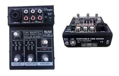 Consola Mixer Portatil Recargable 3 Ch Parquer Mx-3lb