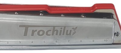 Armonica Profesional Cromatica Parquer 10 Agujeros C Colores Trochilusred