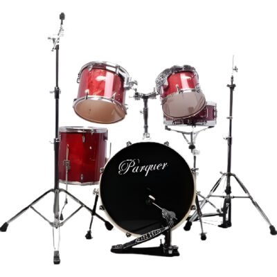 Bateria Master Parquer 5 Cuerpos Parches Remo Pedal Palillos 10002Crd