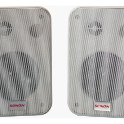 Par De Bafles De Instalación Senon Mr4W Con Soporte De Pared Mr4W