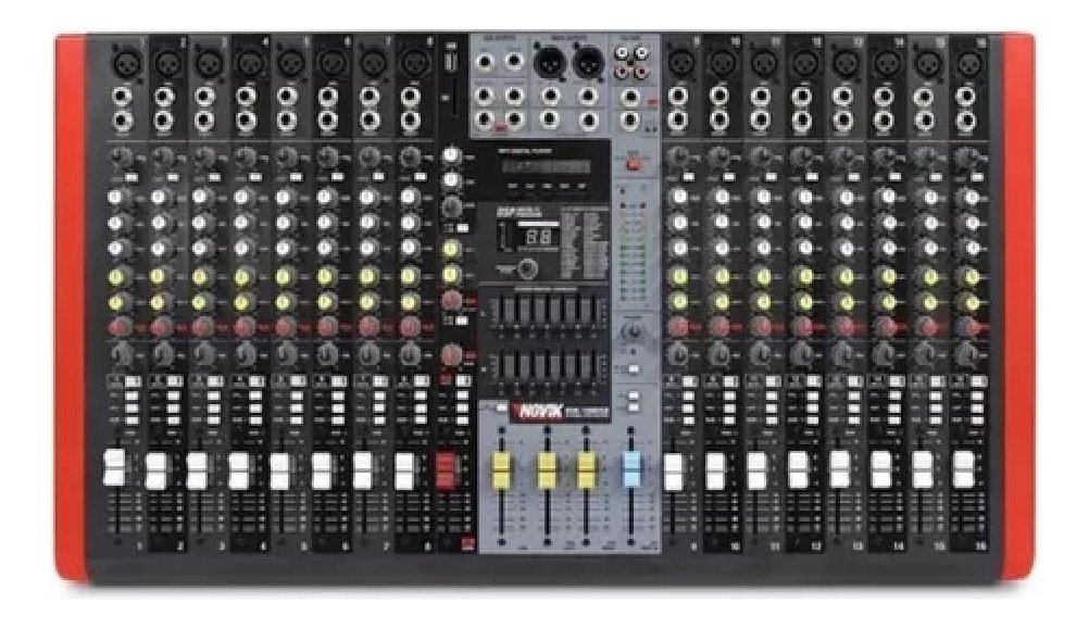 Consola Análoga Mixer 16 Canales Novik Neo Nvk-16M