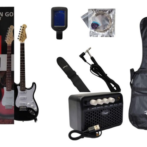 Combo Guitarra Electrica Parquer Strato Roja Amplificador 5w COMBOST100BK