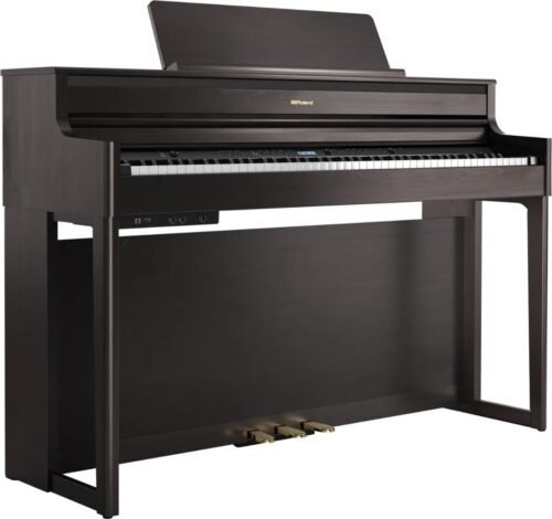 Piano Digital Con Mueble Roland Hp704dr Rosewood + Banqueta