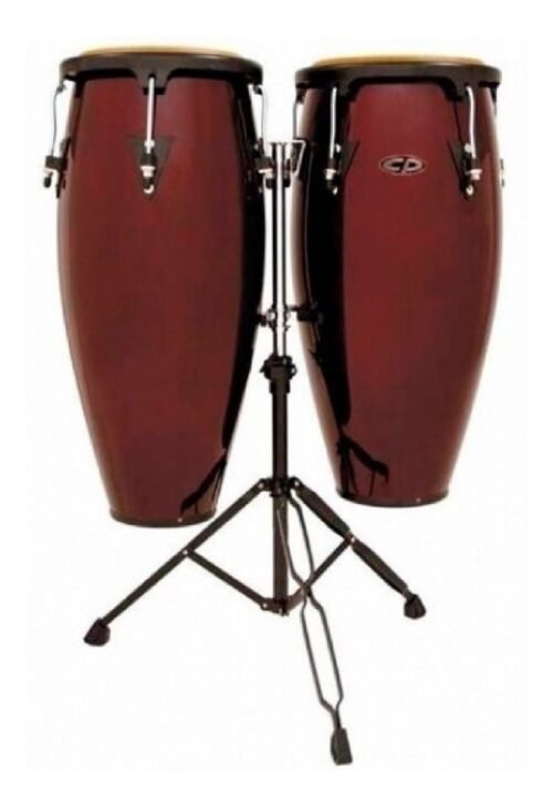 Lp Cp640dwb Set De Congas 10 Y 11 Dark Wood Con Soporte