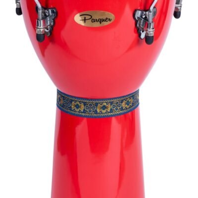 Djembe Parquer Custom De Madera Rojo Parche Sintetico 2431000Sr