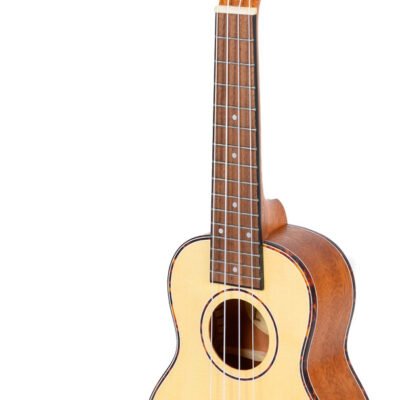 Ukelele Sorpano Parquer Madera Natural Cuerdas Aquila Funda Fzu-07S Wood