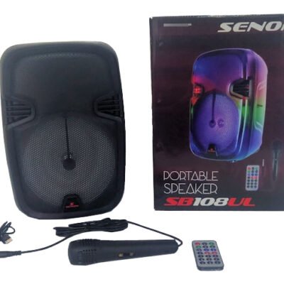 Parlante Bafle De 8 Pulg. Sb108Ul Senon Moon Inc. Micrófono Sb108Ul