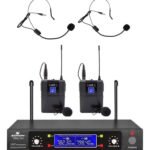 Microfono Inalambrico Senon Uhf Doble Vincha Wmu312 Maletín Wmu312