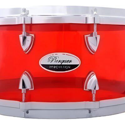 Tambor Redoblante Parquer Acrilico Rojo 14X6.5 481465