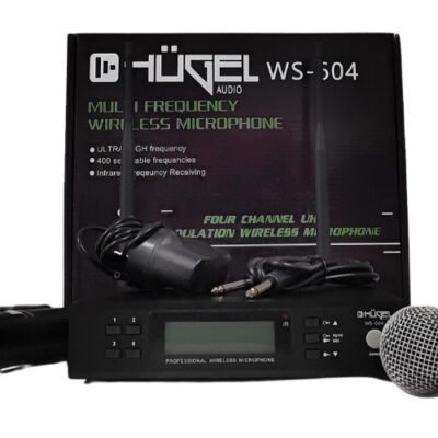 Set Microfonos Inalambricos Uhf X4 Conexion Infrarojo Ws-604