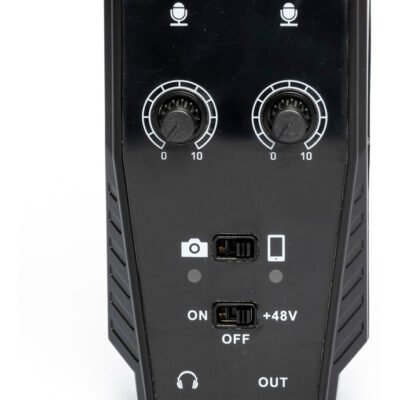Interfaz Mixer Audio Hügel 2 Ch Guit Mic Phantom Grabacion H2 Amp