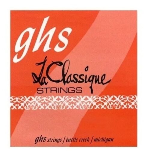 Encordado GHS para Guitarra Clasica LA CLASSIQUE® - Alta Tension, Nylon Supreme Trebles/Winter Silver Basses - Plateadas