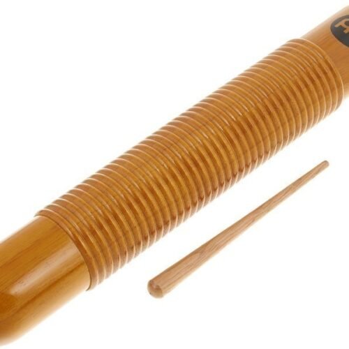 Meinl Gu1am Guiro De Madera Color Ambar Con Raspador GU1AM