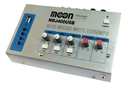 Mixer Moon Mdj400usb Mini Consola Sonido 4 Canales