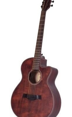 Guitarra Electroacústica Parquer Taylor Marrón Corte Funda Gac330Mfeq