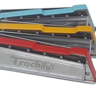 Armonica Profesional Cromatica Parquer 10 Agujeros C Colores Trochilusblue